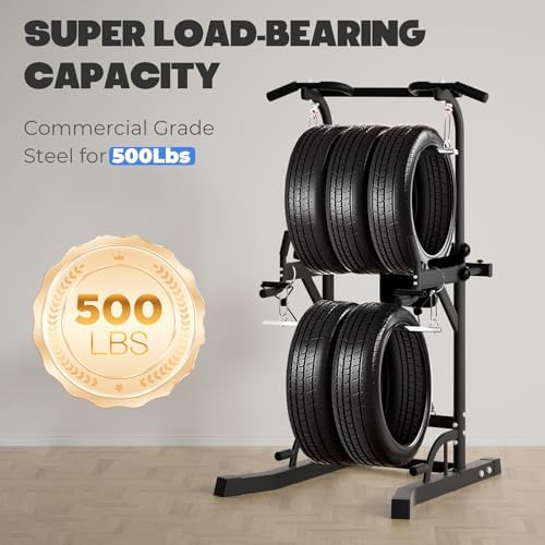 Power Tower Dip Station Pull Up Bar Exercise Tower Adjustable Pull Up Station Pull Up Tower Bar for Home Gym Multifunctional Strength Training