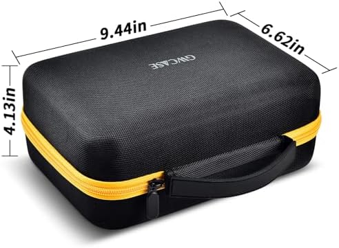 GWCASE Case for DEWALT 8V MAX Cordless Screwdriver Kit DCF682N1/DCF682N2 | Gyroscopic Storage Holder with Mesh Pocket for Electric Screwdriving