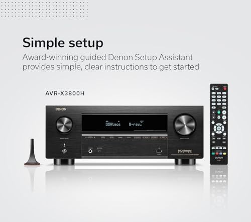 Denon AVR-X3800H 9.4-Ch 8K UHD AVR Home Theater Stereo Receiver