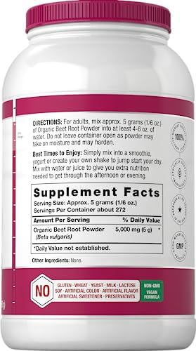 Horbäach Organic Beet Root Powder | 3lb Bulk Supplement | Raw Superfood