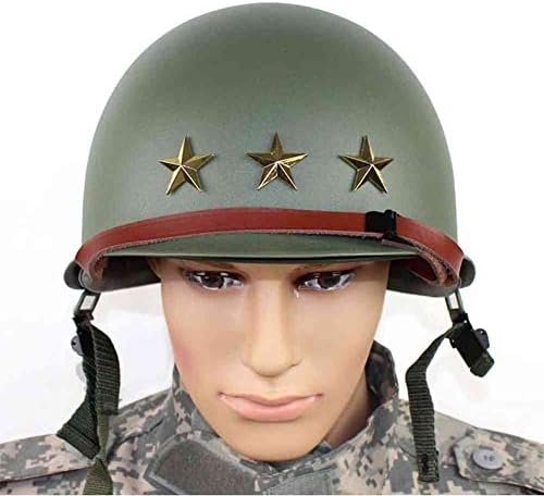 M1 Replica Helmet with Inner Helmet M1 Double Decker Helmet World War USA Army Safety Steel Helmet