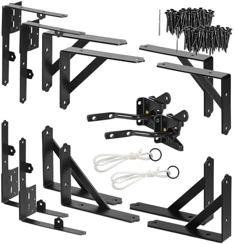 Anti Sag Gate Kit Heavy Duty No Sag Kit for Wooden Gate Fence with a Gate Latch