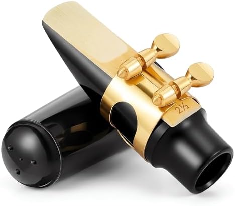 Cecilio 4C Alto Saxophone Mouthpiece with Ligature, Reed & Cap