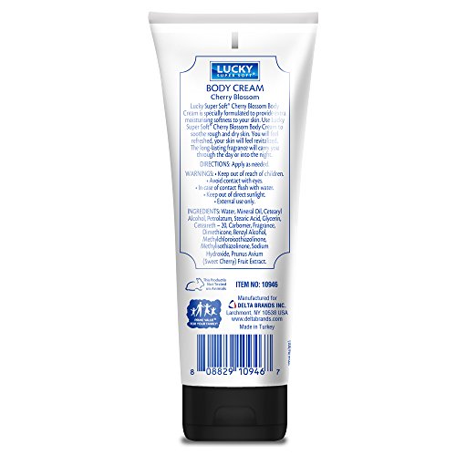 Lucky Super Soft Body Cream, Cherry Blossom, 8 Ounce