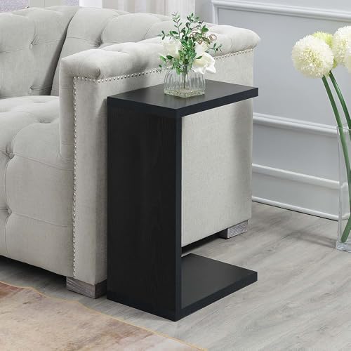 Convenience Concepts Northfield Admiral C Shaped End Table 18" - Contemporary Modern C Shaped Side Table