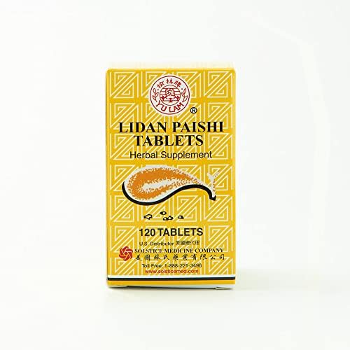 Lidan Paishi Tablet Herbal Supplement (Supports Liver, Gall Bladder, Bile Health) (120 Tablets) (1 Bottle) (Solstice)