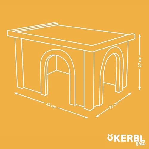 Kerbl Rabbit Cabin, 45 x 32 x 27 cm