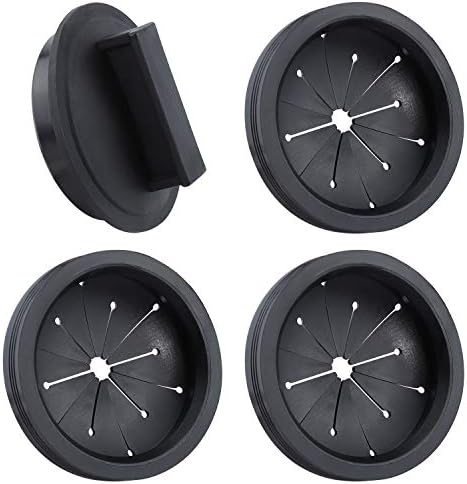 Beaquicy Garbage Disposal Splash Guards and Stopper Set - 3 Pack Sink Baffle Disposal with 1 Pack Sink Stopper