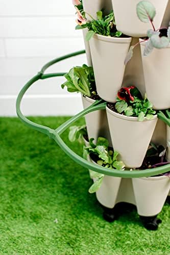 Greenstalk Set of 3 Plant Supports for Growing Tomatoes, Cucumbers, Peppers, Eggplant, and Squash Vertically in a Vertical Planter