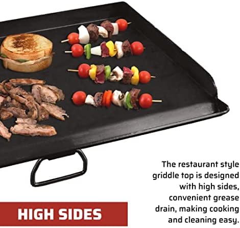 Camp Chef SG60 Deluxe Double Burner Steel Professional Griddle (Steel)