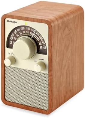 Sangean WR-15WL AM/FM Table Top Wooden Radio, Walnut
