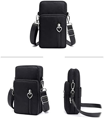 MINTEGRA Crossbody Phone Purse Nylon Shoulder Pouch Walking Wallet Wristlet Sport Armband
