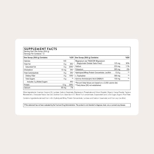 THORNE - RecoveryPro - Whey Protein Powder with Magnesium, GABA & L-Tryptophan - Supports Restful Sleep