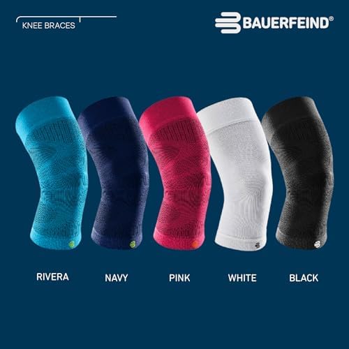 Bauerfeind Sports Compression Knee Sleeve - Lightweight Design with Gripping Zones for Knee Pain Relief & Performance