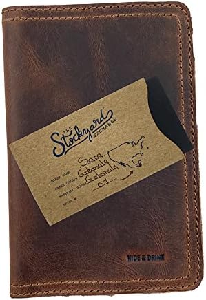 Hide & Drink, Journal Cover for Moleskine Hard Cover Sketchbook (3.5 x 5.5 in.), Notebook NOT Included, Full Grain Leather, Handmade (Pocket)
