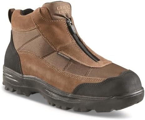 Guide Gear Men's Silvercliff II Mid Zip Hiking Boots Waterproof Outdoor Shoes
