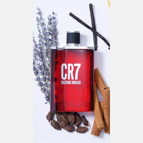 CR7 Cristiano Ronaldo - Eau De Toilette Cologne Scent for Men - Woody, Musky Men's Scent with Lavender, Cardamom, Tobacco, and Cedar - 1.7 oz