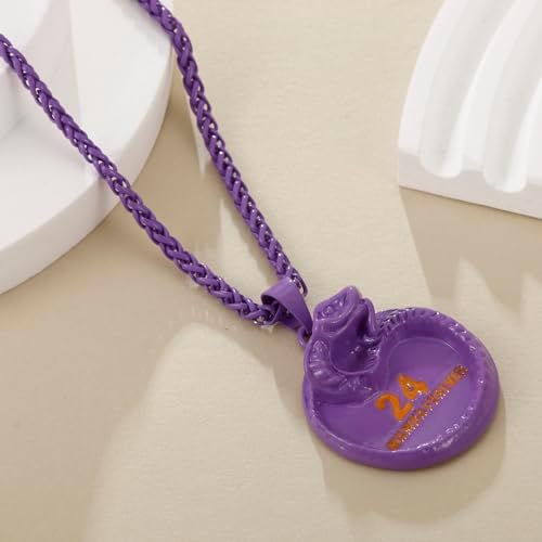 Black Mamba Memorial Pendant - Basketball Star Snake Necklace for Men & Women, Mamba Forever Tribute Jewelry