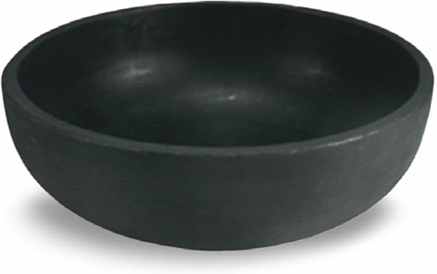 Crescent Garden Orinoco Planter Bowl – Double-Walled Resin Pot for Succulents, Flowers Without Drain Hole - 21" W x 8.25" H (Weathered Concrete)