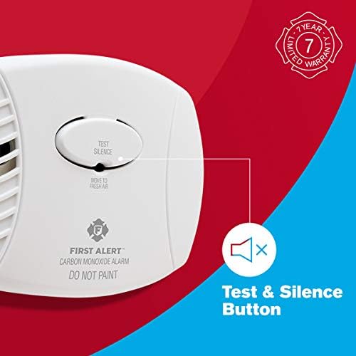 First Alert Plug in Carbon Monoxide Alarm | CO606, 9V Battery Backup