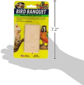 Zoo Med Bird Banquet Mineral Block With Fruit