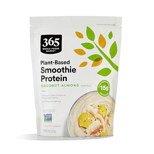 365 by Whole Foods Market, Protein Plantpowder Smoothie French Vanilla, 9 Ounce