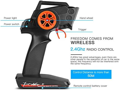 GoolRC WLtoys 104311 RC Car, 1/10 Scale 4WD 2.4Ghz Remote Control Car, Brushed Motor Off-Road Crawler Car RTR for and Adults