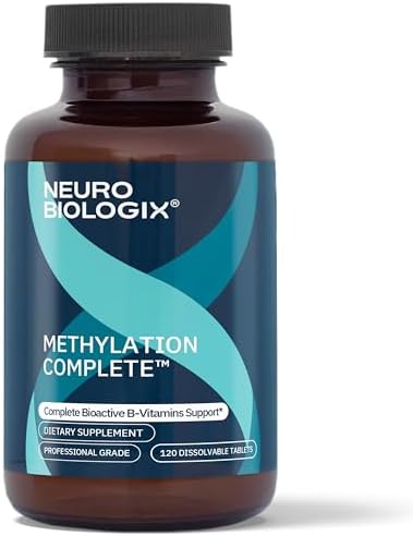 Neurobiologix Methylation Complete Methylated B Complex, 120 Chewables | Gluten-free chewable with methylfolate, methyl B12 & B6. Supports energy