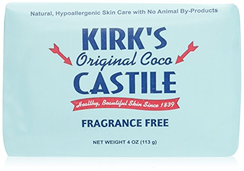 Kirk's Original Coco Castile Soap Fragrance Free 4 oz, Pack 18