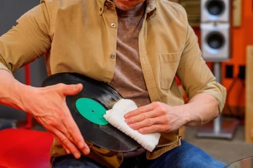 Spin-Clean Record Washer Kit | Vinyl Record Cleaner | Alcohol-Free Solution | Snap-in Rollers | Wedge-Fit Brushes | 2 Lint-Free Drying Cloths
