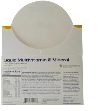 1st Step for Energy, Liquid Multivitamin and Mineral Citrus, 2-Ounce (Pack of 12)