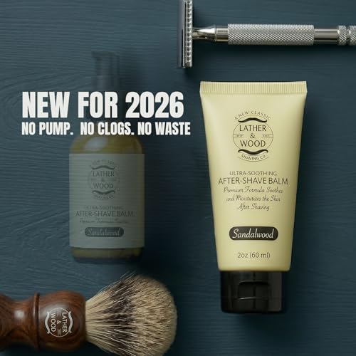 Best After-shave Balm, Sandalwood Scent, Premium Aftershave Lotion, Soothes and Moisturizes Face after shaving, Does Not Dry The Skin, Eliminates Razor Burn For A Silky Smooth Finish …