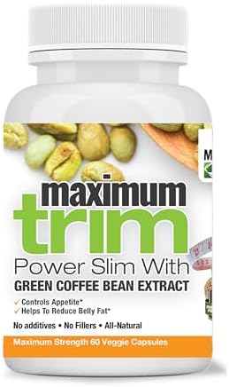 Maximum Slim Most Effective Formulation MaximumTrim Garcinia CAMBOGIA with Green Coffee Bean Extract All Natural Weight Loss