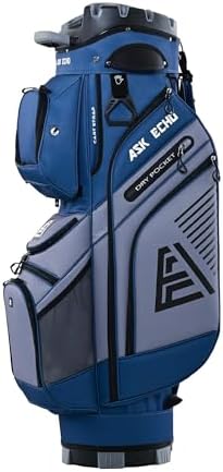 ASK ECHO T-Lock 3.0 Golf Cart Bag, Quiet 14-Way Full-Length Divider