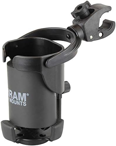 RAM Mounts Motorcycle Level Cup XL Drink Holder with Tough-Claw | Self-leveling holder for bottles and tumblers up to 32 oz
