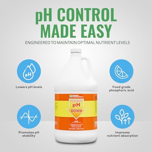 General Hydroponics pH Up Liquid Premium Buffering For pH Stability, Quart