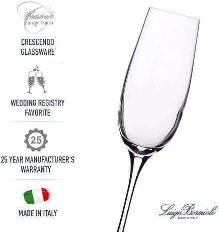 Luigi Bormioli Crescendo Bourgogne Wine Glasses - Clear, Set of 4