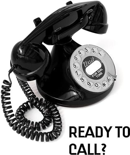 Opis FunkyFon Cable: A Vintage Landline Telephone, The Retro Phone Green for Home, and Old Fashioned Telephones in red