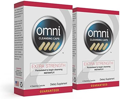 Wellgenix Omni Herbal Cleanse Detox Capsules: Fast Acting, Extra Strength Detox Cleanse for Whole Body, Flush Your System with Detoxifying Capsules, 4 Count