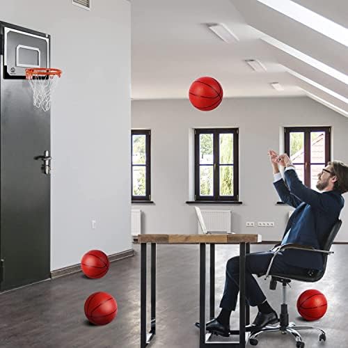 Mini Basketball Hoop Over The Door - Wall Mounted Basketball Hoop Set with Complete Accessories - Basketball Toys Gifts for 6 7 8 9 10 11 12 Year