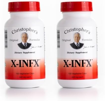 Christopher's Original Formulas X-INFX Formula, Natural Immune Support, 2 Pack, 100 Caps Each