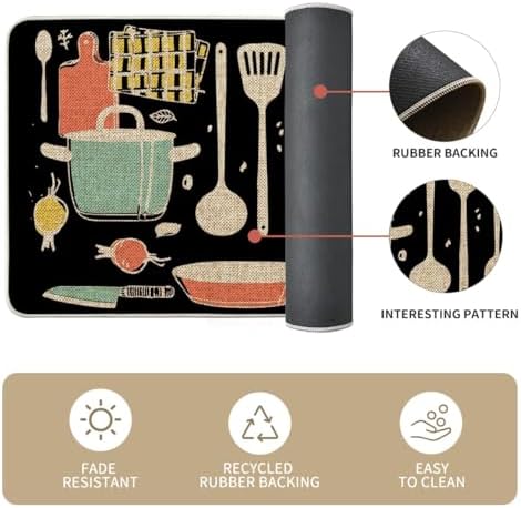 Artoid Mode The Kitchen is The Heart of The Home Kitchen Mats Set of 2