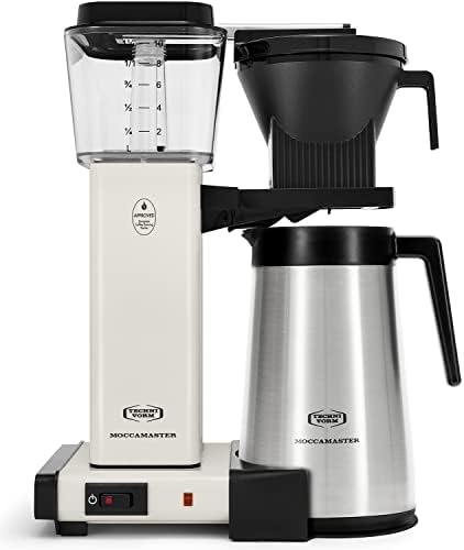 Technivorm Moccamaster 79317 KBGT thermal Carafe 10-Cup Coffee Maker 40 Ounce, Stone Grey 1.25l