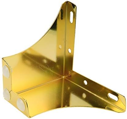 Bitray Metal Sofa Leg 2 Inch Height L Shape Furniture Leg Gold Sofa Legs Table Cabinet Cupboard Couch Leg Furniture Feet Replacement - 4pcs