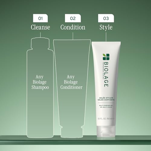 Biolage Styling Gelée – Medium Hold | Styling Gel for Slick Backs and Heatless Curls, Firm Hold, Adds Shine & Controls Frizz, Vegan & Cruelty-Free