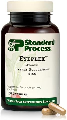 Standard Process Inc. Iplex - Whole Food Vascular Supplement, Eye Health and Eye Support with Shiitake Mushroom, Phosphoric Acid, Rice Bran