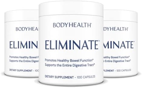 BodyHealth Intestinal Cleanse - Eliminate, Colon Cleanser Detox, Gentle Laxative Pills and Bowel Flush Constipation Relief for Adults