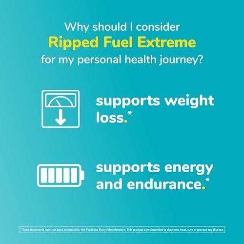Twinlab Ripped Fuel Extreme - Energy Supplement to Support Weight Management & Muscle Health - 60 Capsules