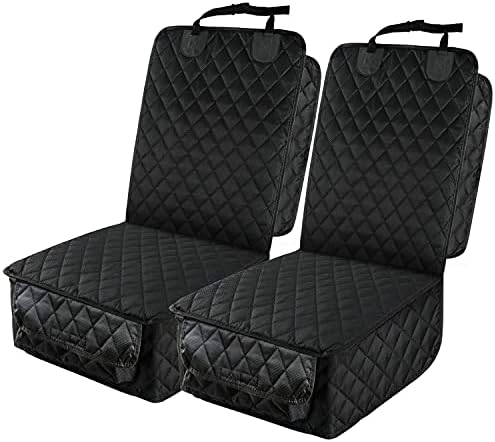 PETICON Waterproof Front Seat Car Cover 2 Pack, Full Protection