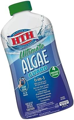 HTH 67033 Ultimate Algae Guard Swimming Pool Algaecide Cleanser, 1 qt